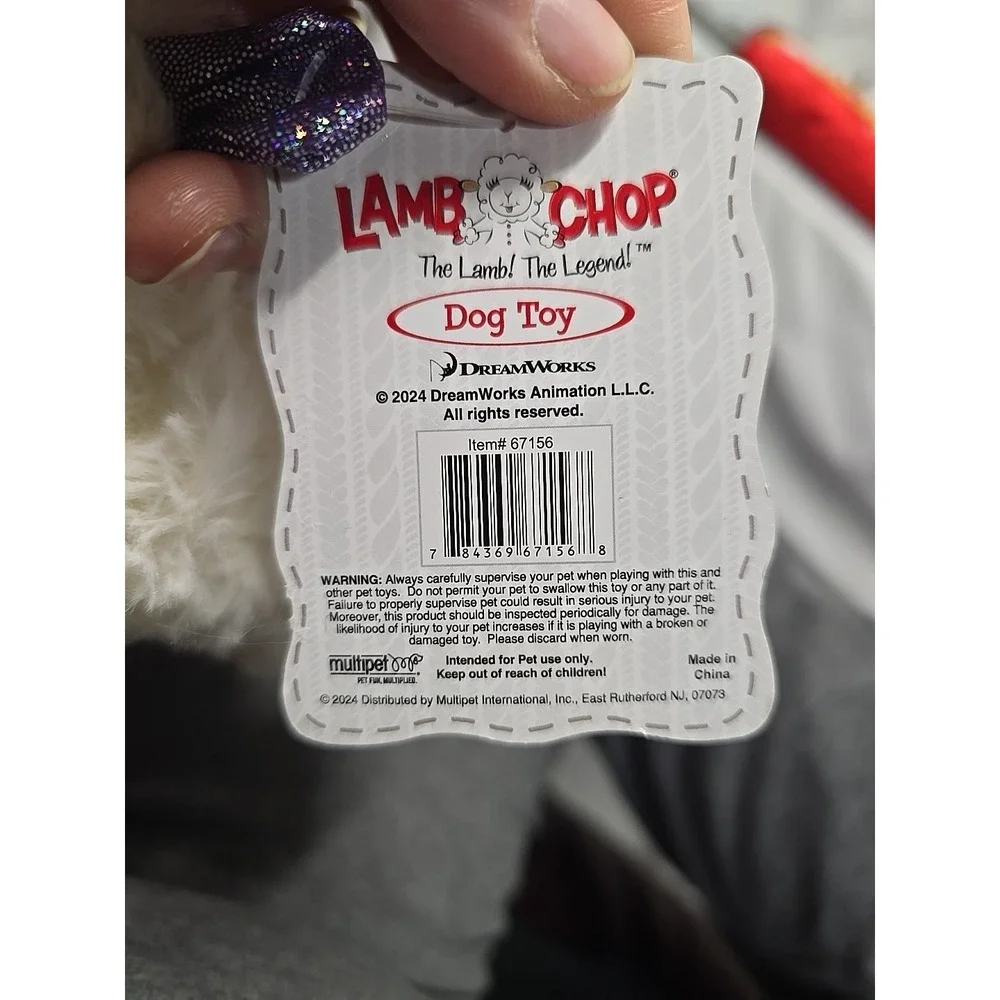 Lamb Chop Dog Toy I Squeak Dreamworks Animation NWT 67156 Small Halloween Spooky